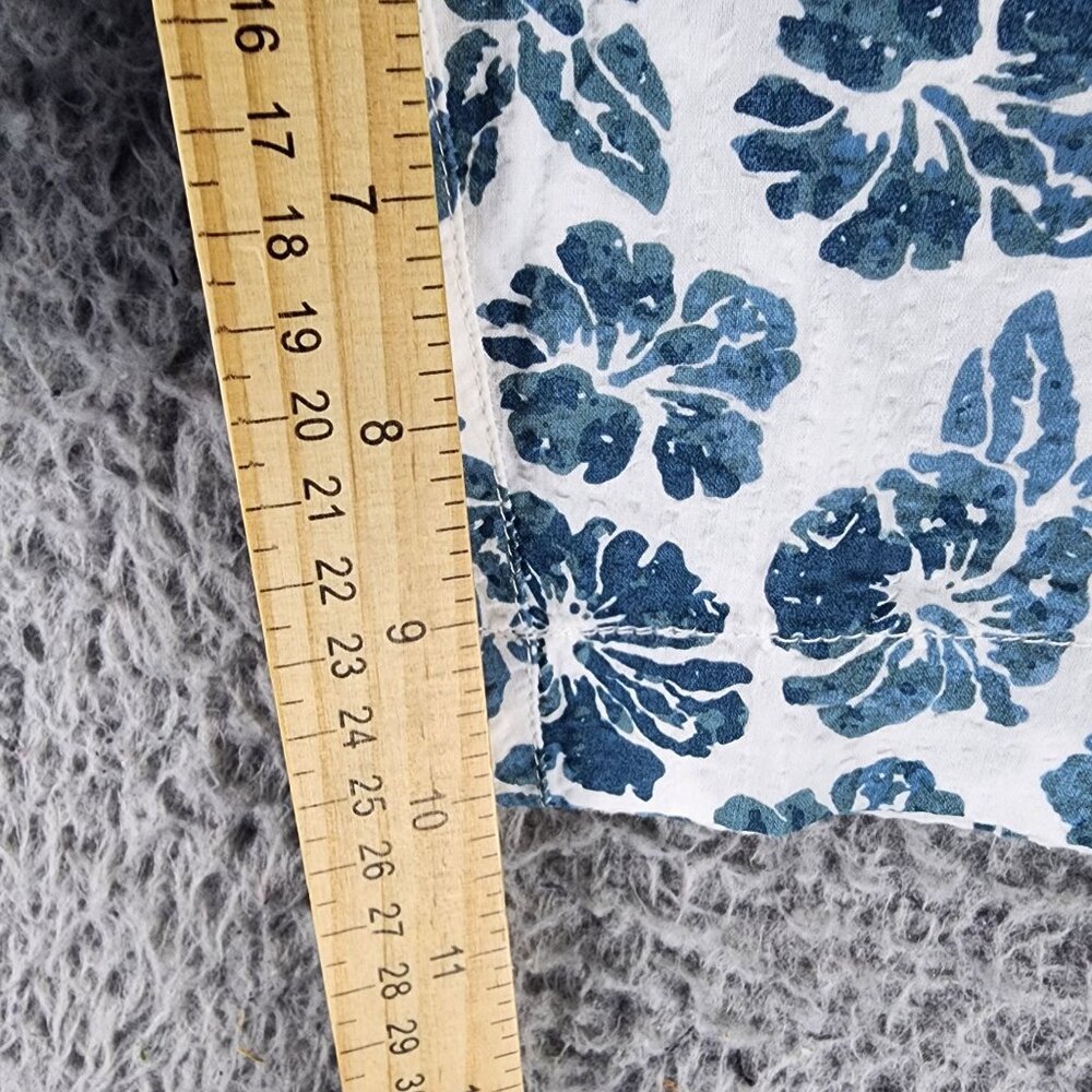 Jachs Shorts Mens 44 White & Blue Floral Print Mid Rise Flat Front *NWT* - Picture 7 of 12